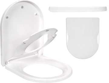 DESKA WC WOLNOOPADAJĄCA UNIWERSALNA + NAKŁADKA