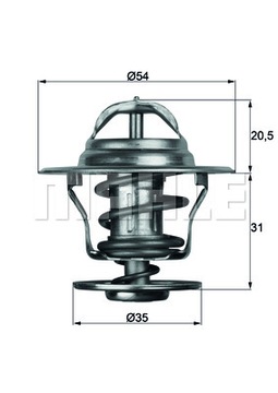 MAHLE ORIGINÁLNÍ TX 13 71D TERMOSTAT VLOŽKA CHLADÍCÍ