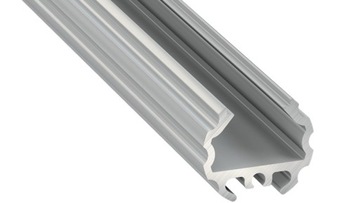 1 m Srebrny Okrągły Profil LED Mico Aluminium Lumi