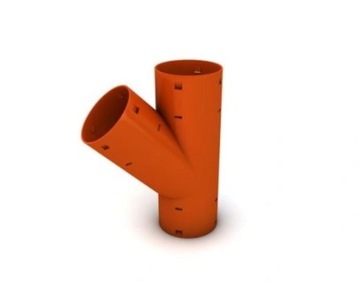 TRÓJNIK PCV DRENARSKI FI 100 mm 45st 100/100/45