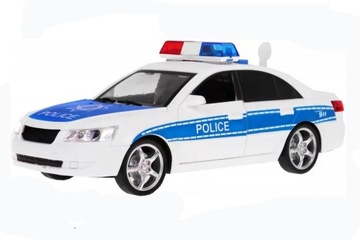 Auto Samochód policyjny z napędem Radiowóz Policja światło dźwięk RJ3370A