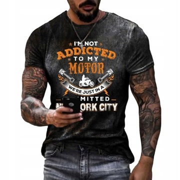 T-SHIRT MĘSKI KOSZULKA 3D NADRUK ROUTE