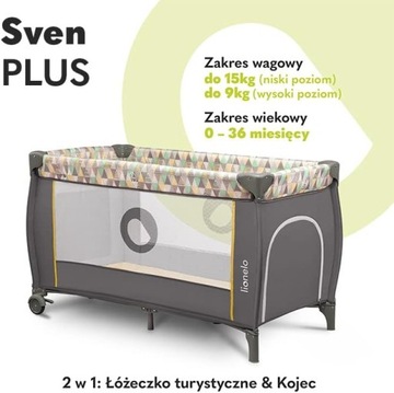 ŁÓŻECZKO TURYSTYCZNE KOJEC 2 W 1 PRZEWIJAK ŁÓŻKO