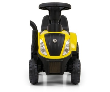 Детский трактор-коляска NEW HOLLAND желтый Milly Mally с прицепом