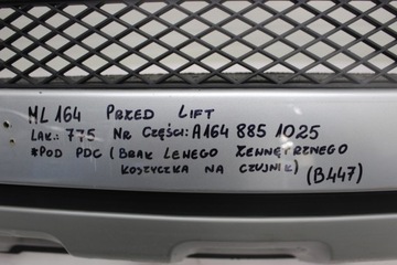 MERCEDES ML W164 NÁRAZNÍK PŘEDNÍ PDC 775 PŘED FACELIFT