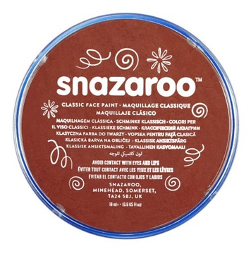 Snazaroo 18 ml RDZAWY farba do ciała