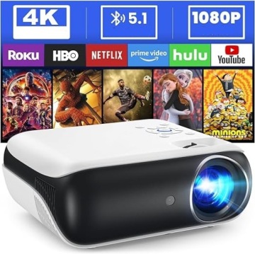 Projektor LED HOPVISION FULL HD 4K BLUETOOTH 9500 LM