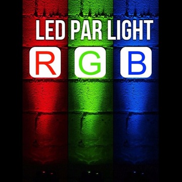 Светодиодный сценический светильник 18Вт DMX512 7 каналов