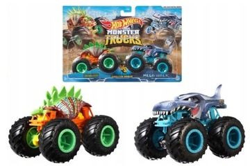 Samochód Hot Wheels motosaurus vs mega wrex DINO