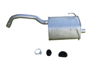 Tłumik końcowy FIAT PANDA 1.1 1.2 +obejma,wieszaki
