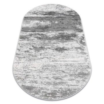 STYLOWY MIĘKKI DYWAN owal 80x150 cm szary #AT4569