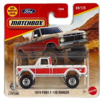 1974 FORD F-100 RANGER авто машинка CAR CARS MATCHBOX колекція 69/125