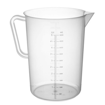 Miarka spożywcza z podziałką z polipropylenu 5 l -