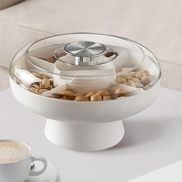 Фруктовая тарелка Декоративный поднос для деликатесов с разделенным сервировочным отделением, белый