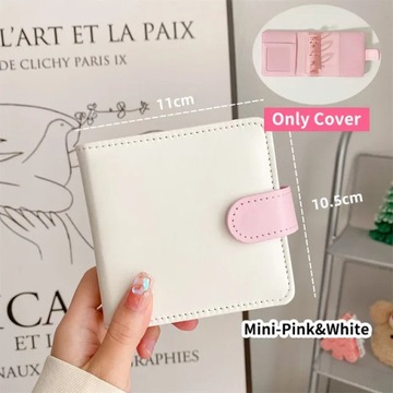 Яркий цвет A5/A7 из искусственной кожи, обложка для фотокарточек, милый Kpop