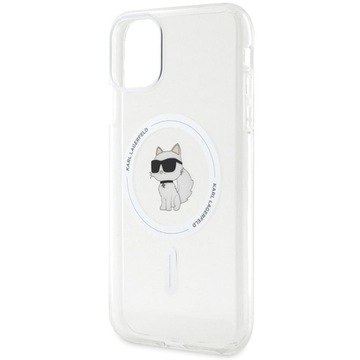 Оригинальный жесткий футляр IML Choupette MagSafe для IPHONE 11 Karl Lagerfeld IML