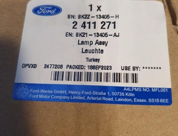 2411271 SVĚTLO ZADNÍ LEVÝ FORD TOURNEO CUSTOM 2013-