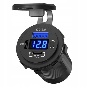АВТОМОБИЛЬНОЕ ЗАРЯДНОЕ УСТРОЙСТВО БЫСТРОЙ ЗАРЯДКИ QC PD 20W