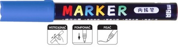 Marker akrylowy 1-2 mm, niebieski, MG