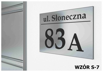 Tabliczka Tablica ADRESOWA ALUMINIUM Nr DOMU 20x30