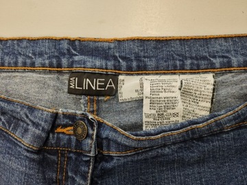 LINEA MIA Jeansowe SPODNIE RYBACZKI 56