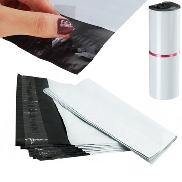 Foliopaki Kurierskie B4 260x350 mm Do Pakowania Foliopak Biały - 100 szt.