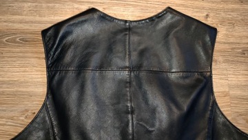 Мужской кожаный мотожилет (58), раму 120