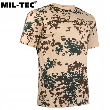 Koszulka Męska wojskowa Bawełniana moro T-shirt Mil-Tec Tropical Camo S