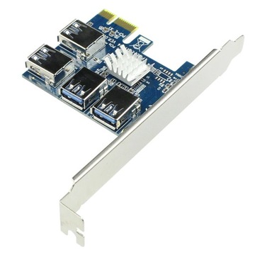PCI-E USB Riser SPLITTER + адаптер 4x RISER 010s