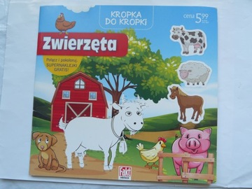 ZWIERZĘTA KROPKA DO KROPKI KALKOMANIE