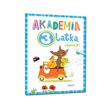 Akademia 3-latka zeszyt książeczka ćwiczeń dla najmłodszych z naklejkami