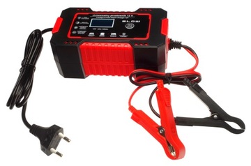 Prostownik ładowarka 6A LCD do akumulatora 12V o pojemności od 4Ah do 100Ah