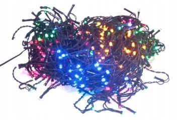 EXTERNAL Christmas Tree Lights 300 LED String 30m TIMER различные цветовые варианты.