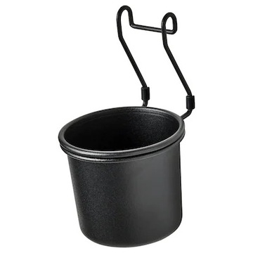 POJEMNIK ZAWIESZANY NA RELINGU CZARNY IKEA HULTARP