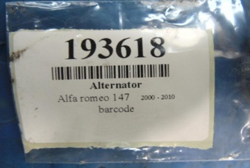 ALFA ROMEO 147 ALTERNÁTOR 1.9JTD 46809068 DELPHI