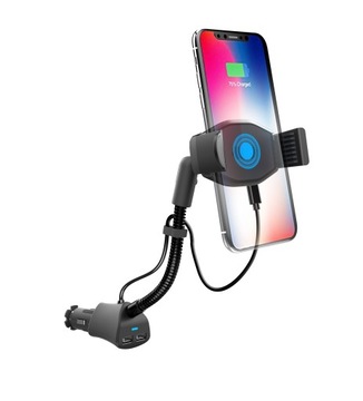 АВТОМОБИЛЬНЫЙ ДЕРЖАТЕЛЬ С USB-ИНДУКТИВНЫМ ЗАРЯДНЫМ УСТРОЙСТВОМ USB МОЩНОСТЬЮ 15 ВТ