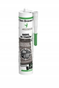Akryl do tynków strukturalnych i fasad - ST biały 280 ml