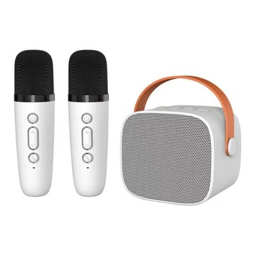 МИНИ-КОНИТОР BLUETOOTH ДЛЯ КАРАОКЕ + 2 БЕСПРОВОДНЫХ МИКРОФОНА ДЛЯ ДОМАШНЕЙ ВЕЧЕРИНКИ