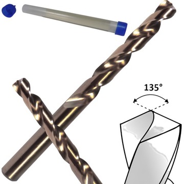 WIERTŁO KOBALT. DO METALU 10,5 MM EXCLUSIVE STAL SZYBKOTNĄCA HSS-Co (5%)