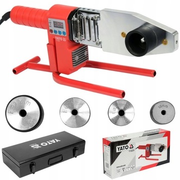 СВАРОЧНЫЙ АППАРАТ YATO ДЛЯ ТЕРМОПЛАСТИКОВЫХ ТРУБ 800ВТ МАТЕРИ 16-32мм ДИСПЛЕЙ