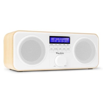 Цифровое домашнее офисное радио FM DAB+, белое