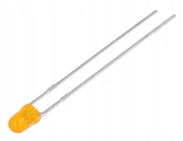 LED 3mm pomarańczowy migająca x2szt