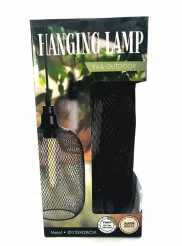 METALOWA LAMPA WISZĄCA KOSZYK MODEL AF5-100805 STAN JAK NOWY
