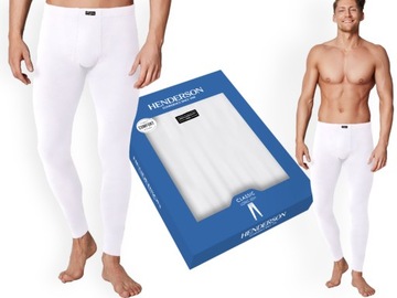 KALESONY MĘSKIE BAWEŁNIANE HENDERSON białe M