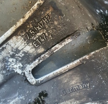 4× DISK HLINÍK MERCEDES-BENZ OE 7.5" X 17" 5X112 ET 47