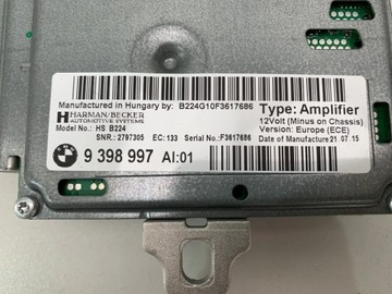 BMW M3 F80 F30 F32 УСИЛИТЕЛЬ HARMAN KARDON 9398997