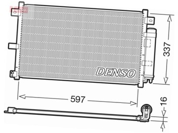 DENSO DCN44001 KONDENZÁTOR KLIMATIZACE