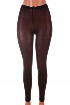 MAXMARA LEGGINSY GRANAT MIŁE MIĘKKIE M 38