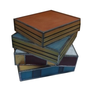 Стеклянная книжная лампа в книжном формате.Офисные лампы для чтения.