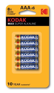 BATERIE ALKALICZNE BATERIA MAŁY PALUSZEK 6 BLISTER